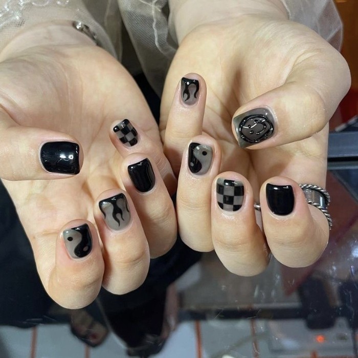 các mẫu nail mạnh mẽ cho nam giới