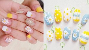 70+ mẫu nail hoa cúc hoạ mi thịnh hành nhất hiện nay