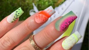 Top những mẫu nail trái cây xinh | Ý tưởng làm móng hoa quả cute