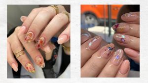 Tuyển tập những mẫu nail ẩn hoa khô xà cừ đẹp ngất ngây cho bạn gái