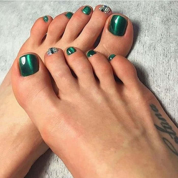 nails chân cho người lớn tuổi đơn giản đẹp