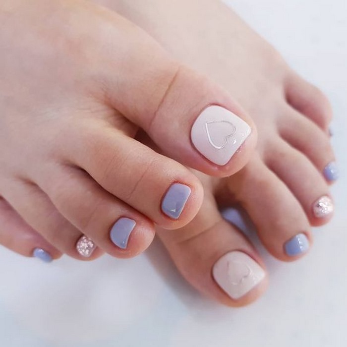 nails chân xanh xinh