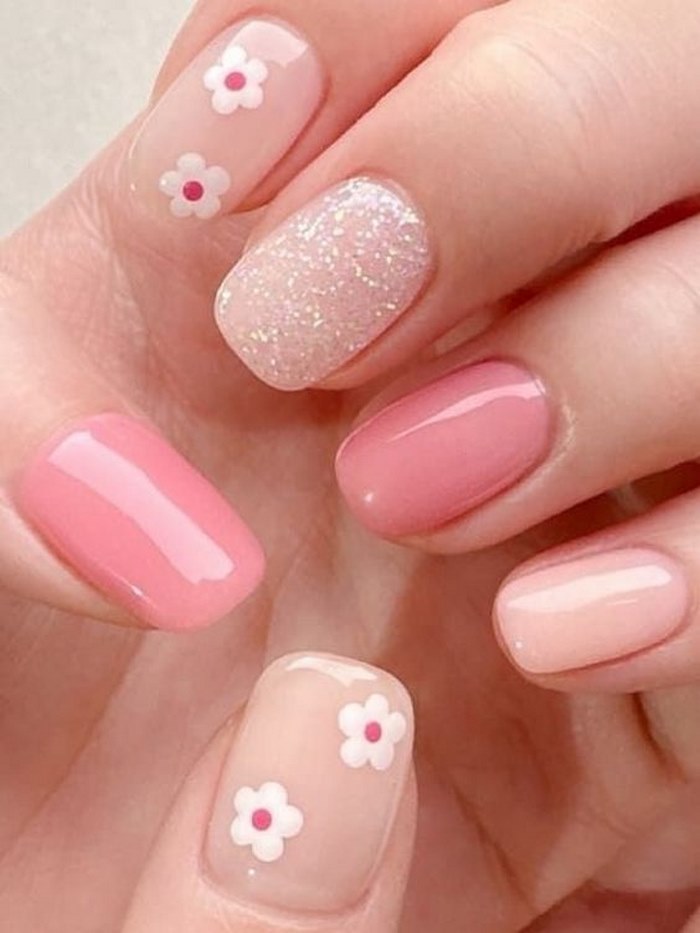 nails pastel xinh đơn giản