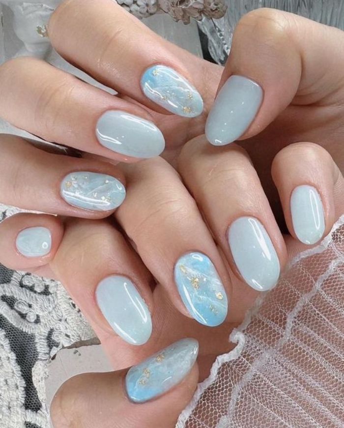 25+ mẫu nail xanh dương đẹp sành điệu giúp nàng thêm tự tin
