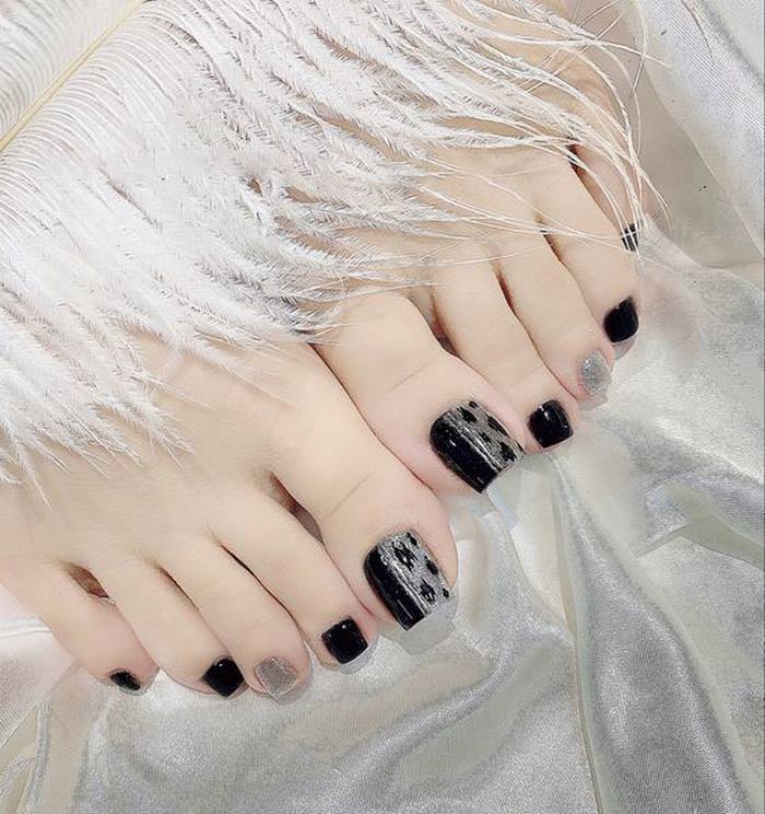 sơn nail chân màu hàn quốc đẹp