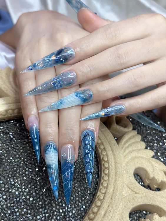 Mẫu nail đắp bột