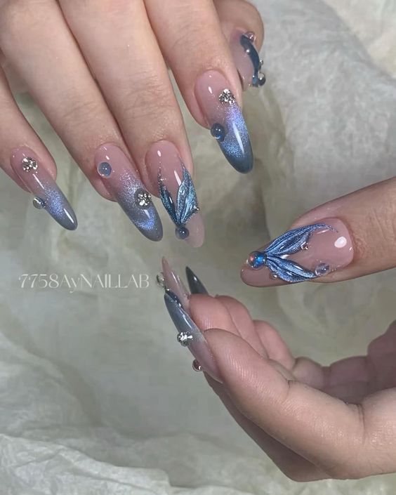 Nail 3D hình đuôi cá