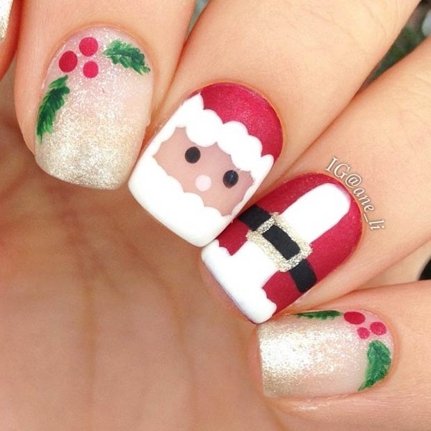 Nail ông già noel độc đáo