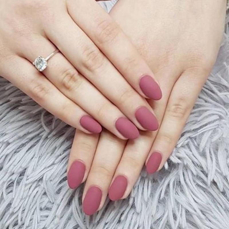 Mẫu nail đơn sắc