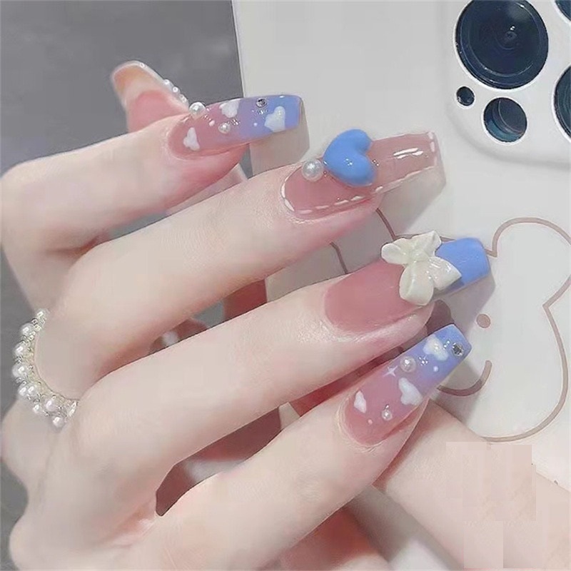 Mẫu nail nơ 3d