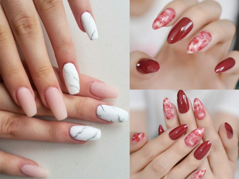 Nail art đơn sắc