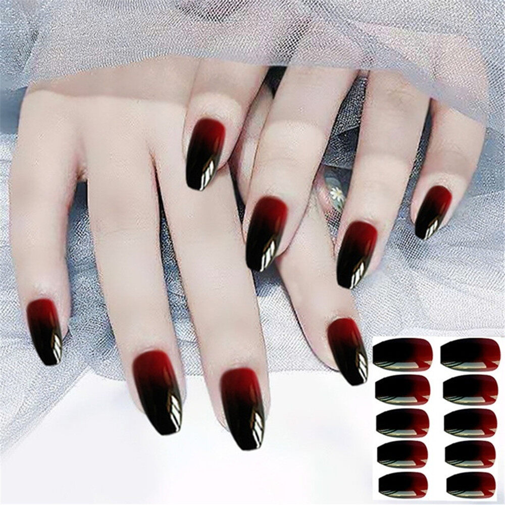 Nail đen đỏ nóng bỏng