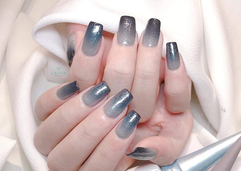 Nail xám bạc