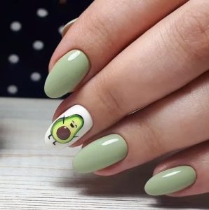 15+ mẫu nail quả bơ cực đáng yêu cho nàng