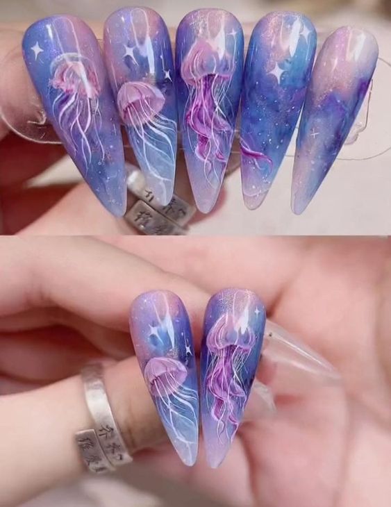 Mẫu nail sứa