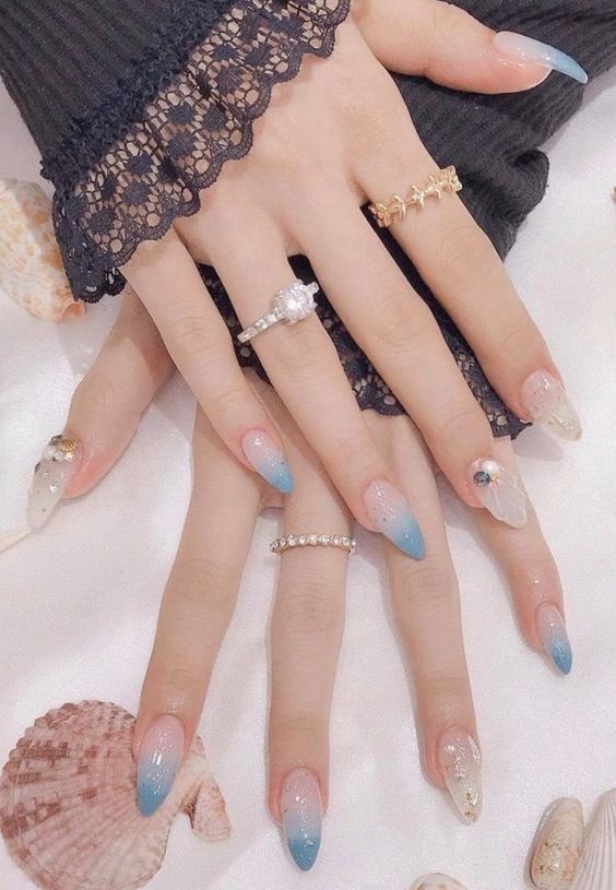 Nail với tone nhẹ nhàng ngọt ngào