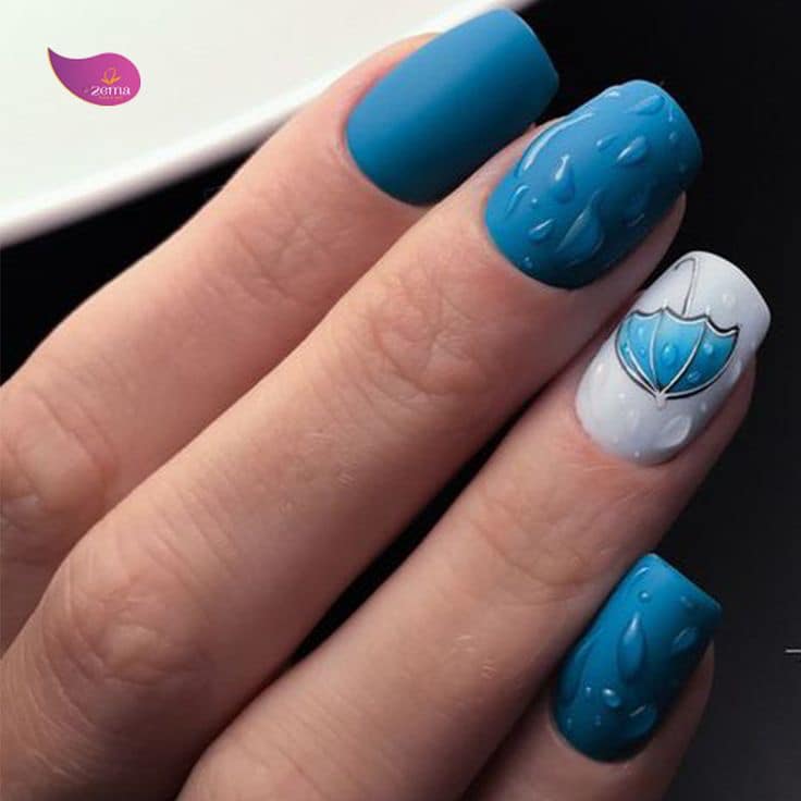 Mẫu nail mưa